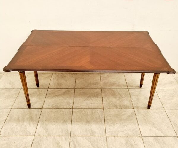 MESA LIBRO ESTILO FRANCES LUIS XVI PATINA Y LUSTRE MESA DE COMEDOR. COD: 90701