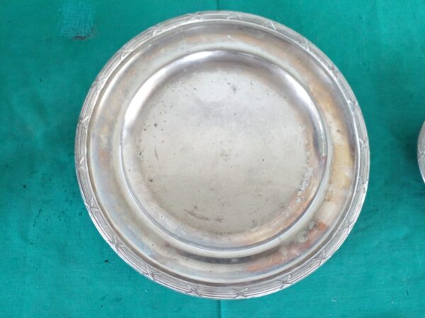 2 FUENTES ANTIGUAS EN METAL PLATEADO. COD: 89803 - Image 5