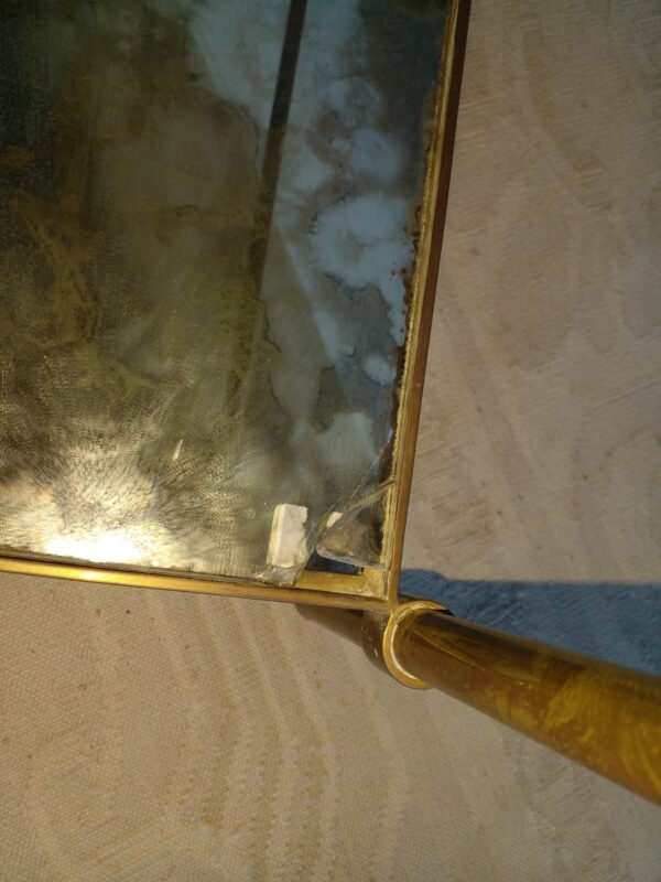 MESA RATONA DISEÑO DOBLE PLANO EN BRONCE Y VIDRIO. COD: 39002 - Image 9