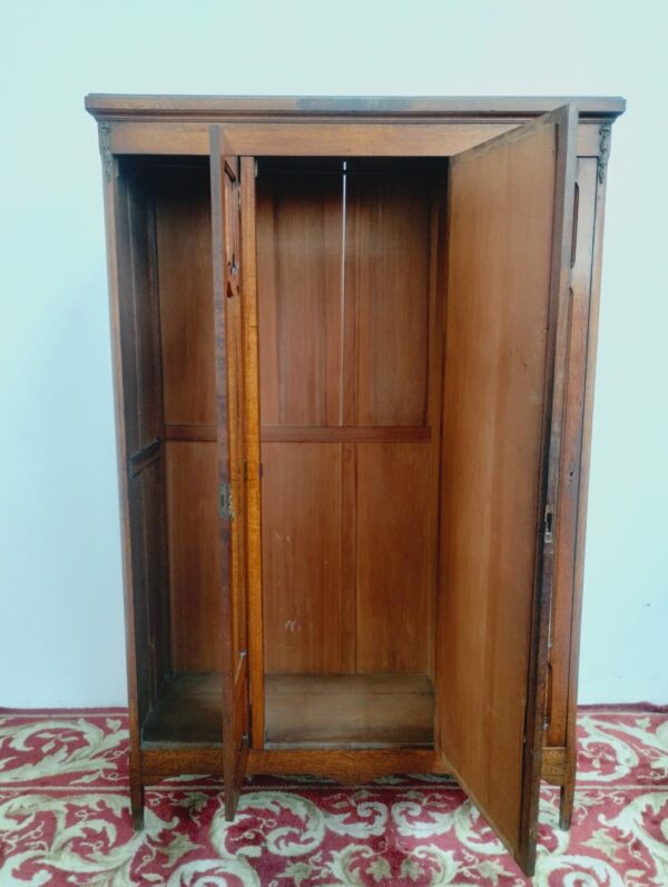 ROPERO ANTIGUO DE ROBLE TRES LUNAS BISELADAS IMPECABLE. COD: 91005 - Image 6