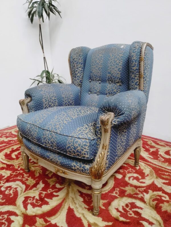 2 SILLONES ESTILO FRANCES LUIS XVI BERGER PATINA ORIGINAL. COD: 91006 - Image 6