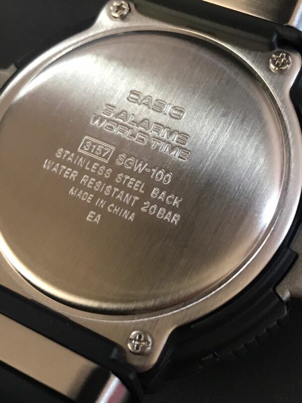 RELOJ CASIO SGW 100 - 1 VCF CON BRUJULA, TERMOMETRO, ALARMA Y CRONOMETRO - Image 6
