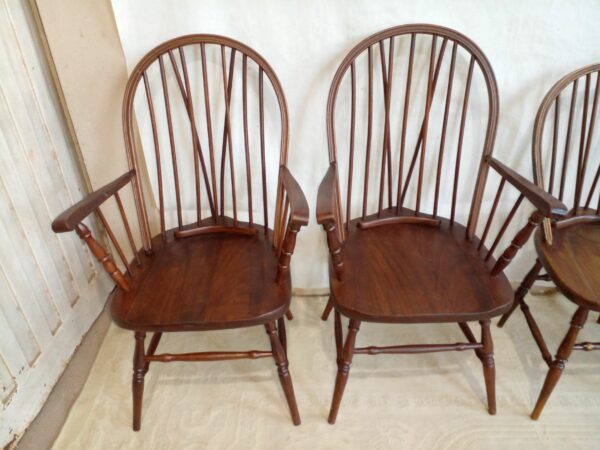 2 SILLAS Y 2 SILLONES DE CABECERA ESTILO WINDSOR COUNTRY. COD: 90801 / 91301 - Image 3
