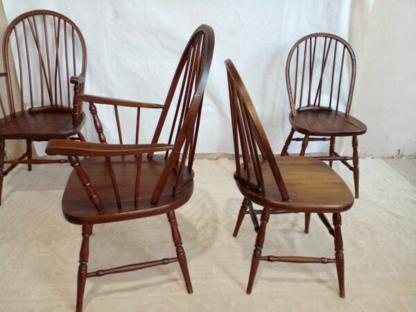 2 SILLAS Y 2 SILLONES DE CABECERA ESTILO WINDSOR COUNTRY. COD: 90801 / 91301 - Image 8