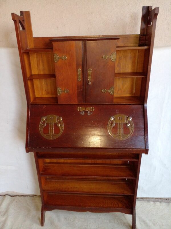 BIBLIOTECA LA NACION EN ROBLE MUEBLE DE COLECCION ART & CRAFT. COD: 81701 - Image 3