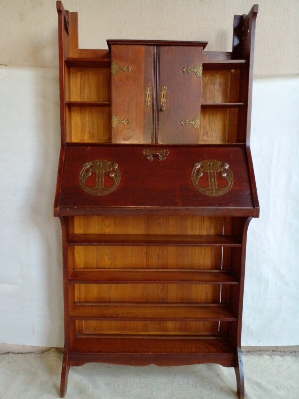 BIBLIOTECA LA NACION EN ROBLE MUEBLE DE COLECCION ART & CRAFT. COD: 81701 - Image 4