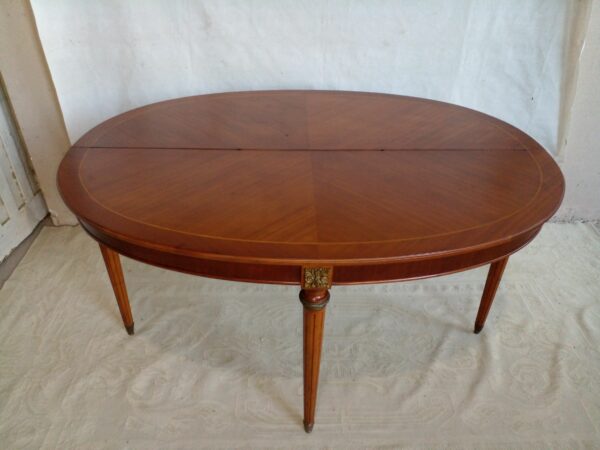 MESA LIBRO DE COMEDOR ESTILO INGLES EN CAOBA CON BRONCERIA. COD: 44216 - Image 8