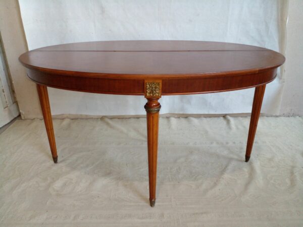 MESA LIBRO DE COMEDOR ESTILO INGLES EN CAOBA CON BRONCERIA. COD: 44216 - Image 9