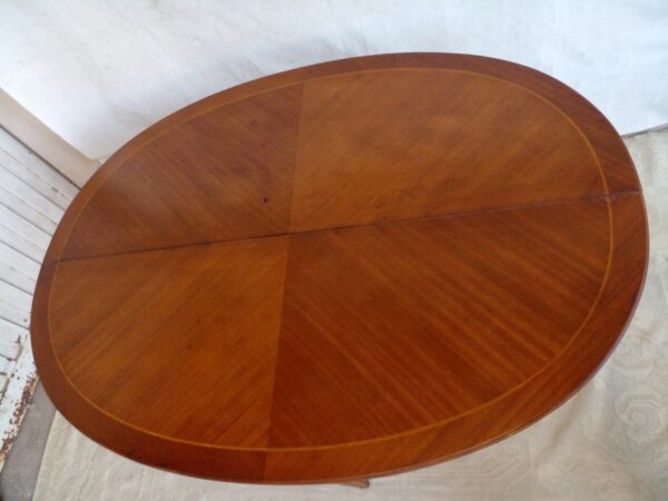 MESA LIBRO DE COMEDOR ESTILO INGLES EN CAOBA CON BRONCERIA. COD: 44216 - Image 11