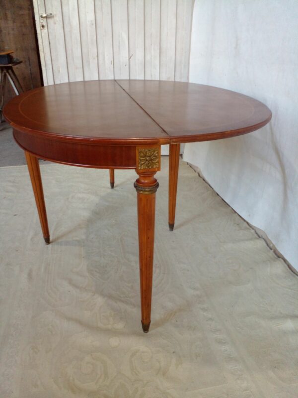 MESA LIBRO DE COMEDOR ESTILO INGLES EN CAOBA CON BRONCERIA. COD: 44216 - Image 12