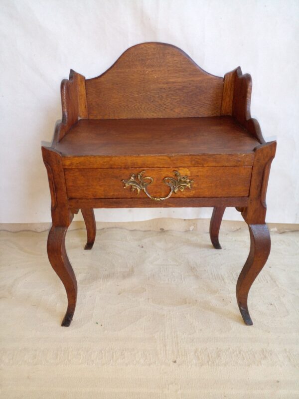 MESA DE LUZ PROVENZAL EN ROBLE PETIT MUEBLE FRANCES. COD: 69502