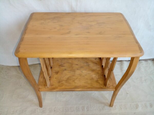 MESA DE SALA ANTIGUA MADERA LAVADA NATURAL MESITA MUSIQUERO. COD: 41859 - Image 3