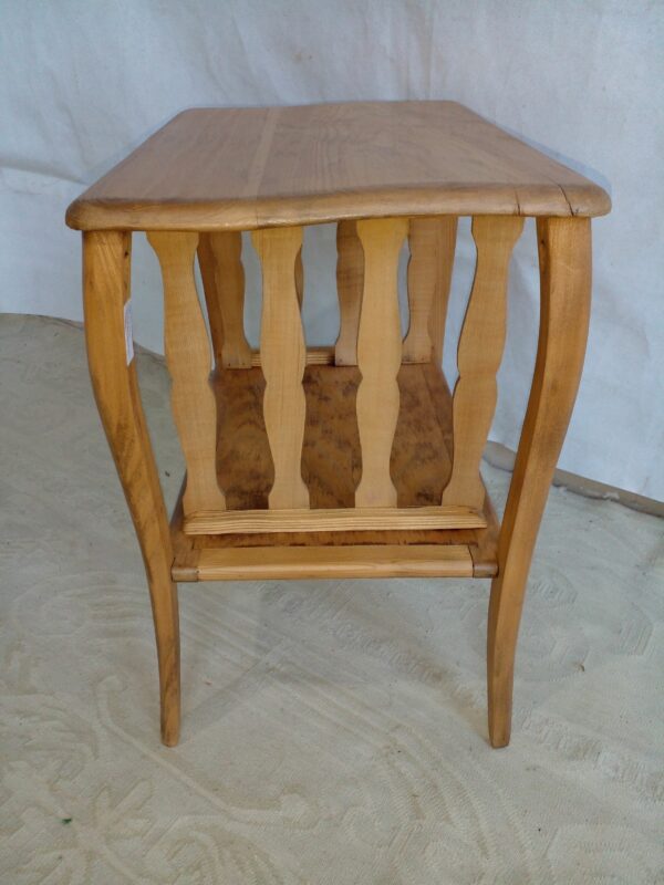 MESA DE SALA ANTIGUA MADERA LAVADA NATURAL MESITA MUSIQUERO. COD: 41859 - Image 7