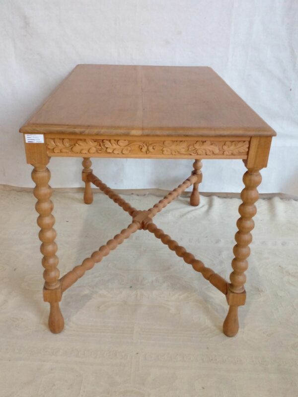 MESA DE SALA ANTIGUA DE ROBLE LAVADO ESTILO JACOBINO. COD: 74804 - Image 9
