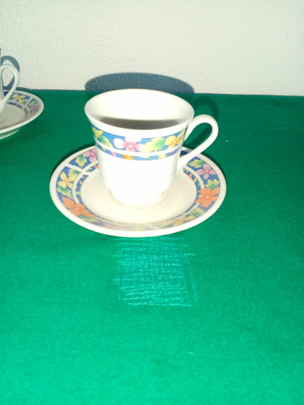 JUEGO EN SET DE 6 TAZAS PARA CAFE PORCELANA CHINA. COD: 34326 - Image 5
