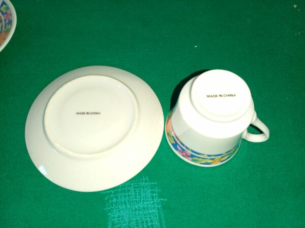 JUEGO EN SET DE 6 TAZAS PARA CAFE PORCELANA CHINA. COD: 34326 - Image 8