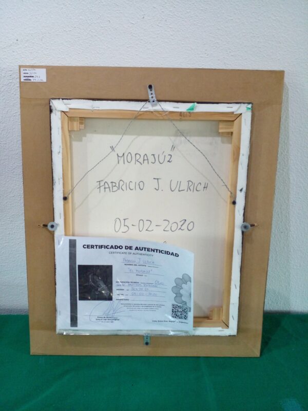 CUADRO AL OLEO PINTOR ENTRERRIANO FABRICIO ULRICH TITULADO EL MORAJU. PRECIO: US$ 250 - Image 8