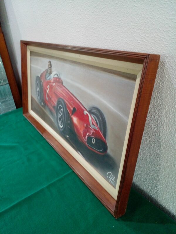 CUADRO AL OLEO PINTOR ENTRERRIANO FABRICIO ULRICH, TITULADO FANGIO 1957. PRECIO US$ 250 - Image 7