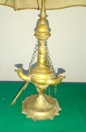 LAMPARA DE ACEITE ANTIGUA DE BRONCE. COD: 91812
