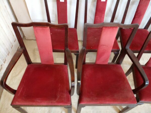 JUEGO DE 6 SILLAS Y 2 SILLONES DE CABECERA SELLADOS NORDISKA KOMPANIET. COD: 92203 - Image 6