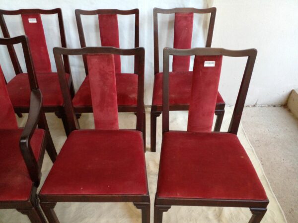 JUEGO DE 6 SILLAS Y 2 SILLONES DE CABECERA SELLADOS NORDISKA KOMPANIET. COD: 92203 - Image 7