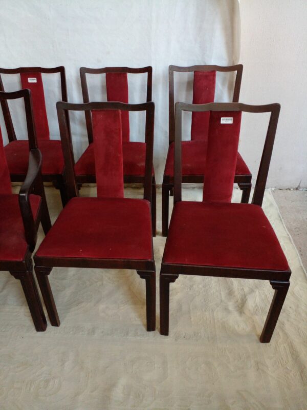 JUEGO DE 6 SILLAS Y 2 SILLONES DE CABECERA SELLADOS NORDISKA KOMPANIET. COD: 92203 - Image 8