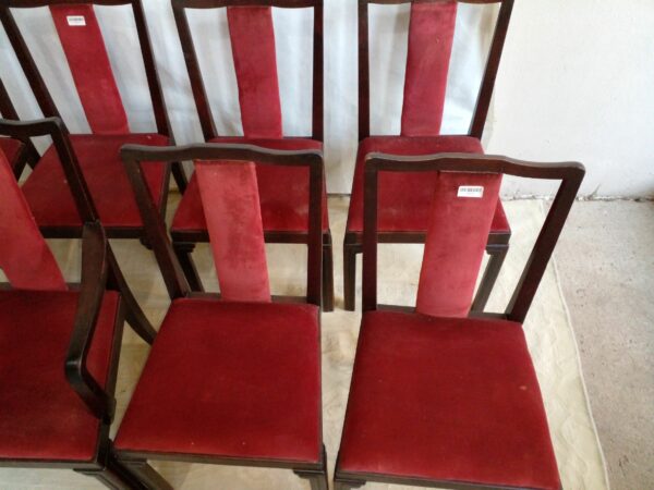 JUEGO DE 6 SILLAS Y 2 SILLONES DE CABECERA SELLADOS NORDISKA KOMPANIET. COD: 92203 - Image 9
