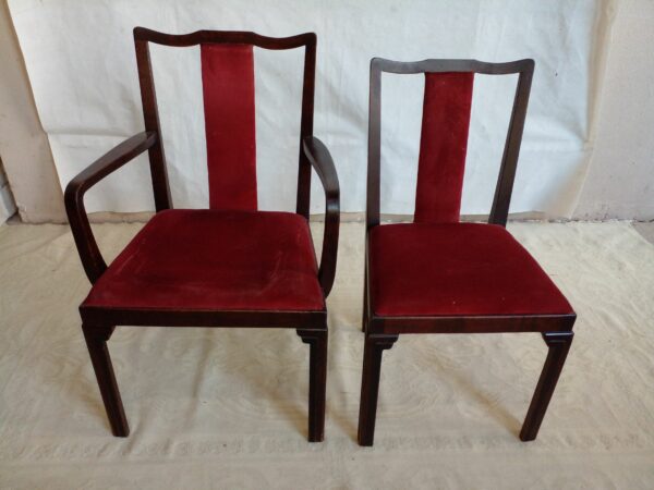 JUEGO DE 6 SILLAS Y 2 SILLONES DE CABECERA SELLADOS NORDISKA KOMPANIET. COD: 92203 - Image 10