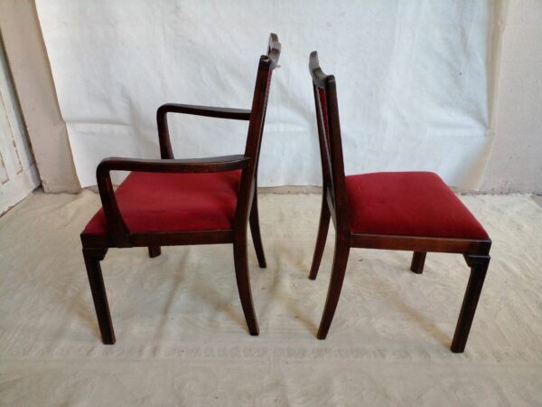 JUEGO DE 6 SILLAS Y 2 SILLONES DE CABECERA SELLADOS NORDISKA KOMPANIET. COD: 92203 - Image 14