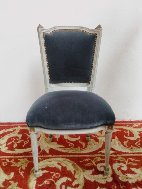 SILLA ANTIGUA ESTILO FRANCES LUIS XVI 4 SILLAS FRANCESAS. COD: 91008 - Image 4