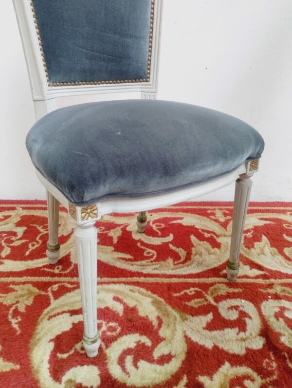 SILLA ANTIGUA ESTILO FRANCES LUIS XVI 4 SILLAS FRANCESAS. COD: 91008 - Image 6
