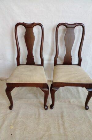 SILLA ESTILO INGLES REINA ANA, MADE IN USA DREXEL HERITAGE. COD: 76919