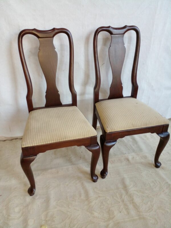 SILLA ESTILO INGLES REINA ANA, MADE IN USA DREXEL HERITAGE. COD: 76919 - Image 4