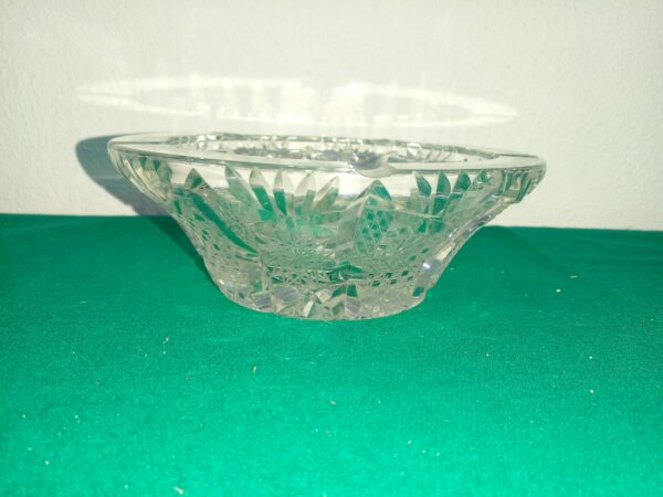 CENTRO DE MESA CRISTAL TALLADO ANTIGUO DESPOJADOR. COD: 93121 - Image 4