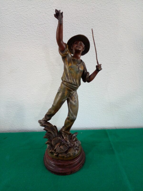 FIGURA ESCULTURA PETIT BRONZE FRANCESA FIRMADA Y SELLADA. COD: 89476 - Image 4