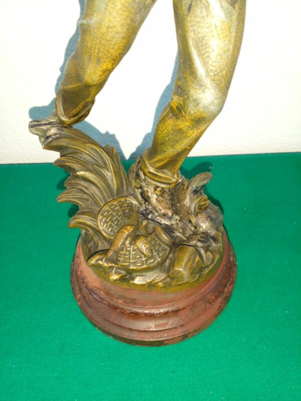 FIGURA ESCULTURA PETIT BRONZE FRANCESA FIRMADA Y SELLADA. COD: 89476 - Image 9