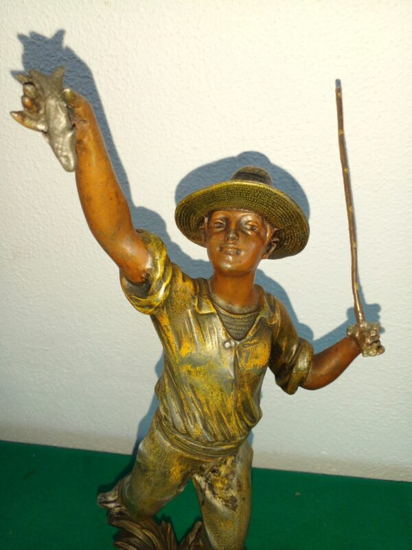 FIGURA ESCULTURA PETIT BRONZE FRANCESA FIRMADA Y SELLADA. COD: 89476 - Image 7