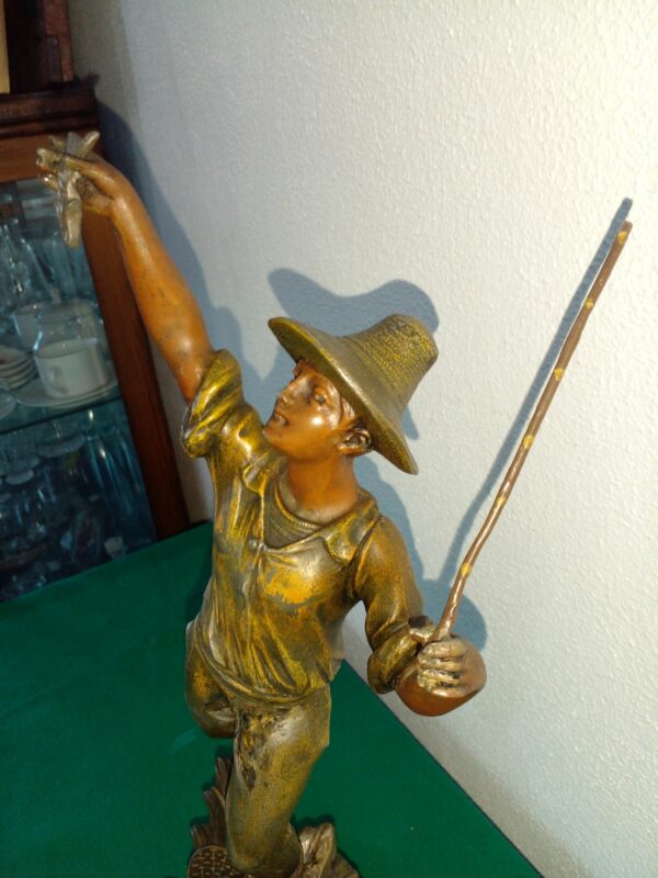 FIGURA ESCULTURA PETIT BRONZE FRANCESA FIRMADA Y SELLADA. COD: 89476 - Image 6