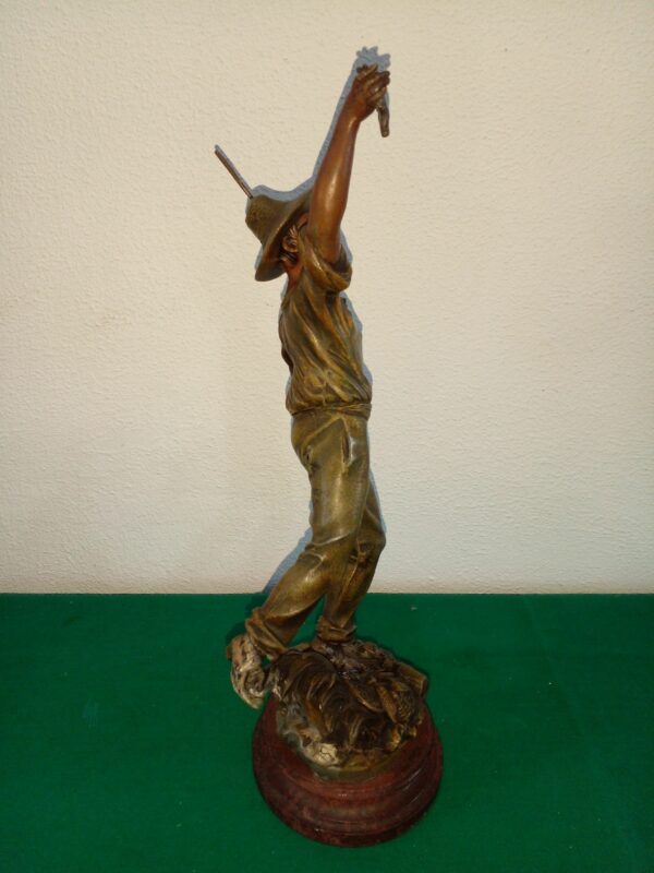 FIGURA ESCULTURA PETIT BRONZE FRANCESA FIRMADA Y SELLADA. COD: 89476 - Image 13