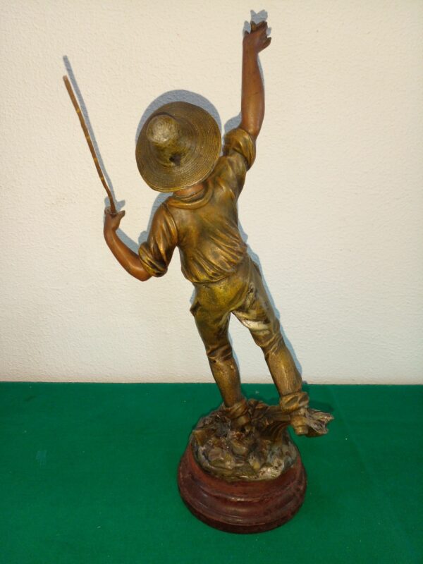 FIGURA ESCULTURA PETIT BRONZE FRANCESA FIRMADA Y SELLADA. COD: 89476 - Image 2