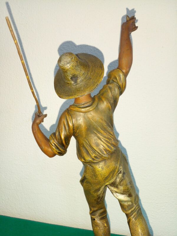 FIGURA ESCULTURA PETIT BRONZE FRANCESA FIRMADA Y SELLADA. COD: 89476 - Image 5