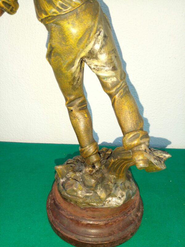 FIGURA ESCULTURA PETIT BRONZE FRANCESA FIRMADA Y SELLADA. COD: 89476 - Image 8