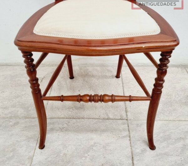 2 SILLAS ANTIGUAS ESTILO ISABELINO MUEBLES DE COLECCION. COD: 92801 - Image 6
