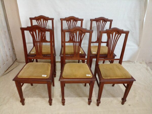 SILLA INGLES THOMPSON 6 SILLAS ANTIGUAS EN CEDRO. COD: 74802
