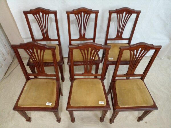 SILLA INGLES THOMPSON 6 SILLAS ANTIGUAS EN CEDRO. COD: 74802 - Image 4