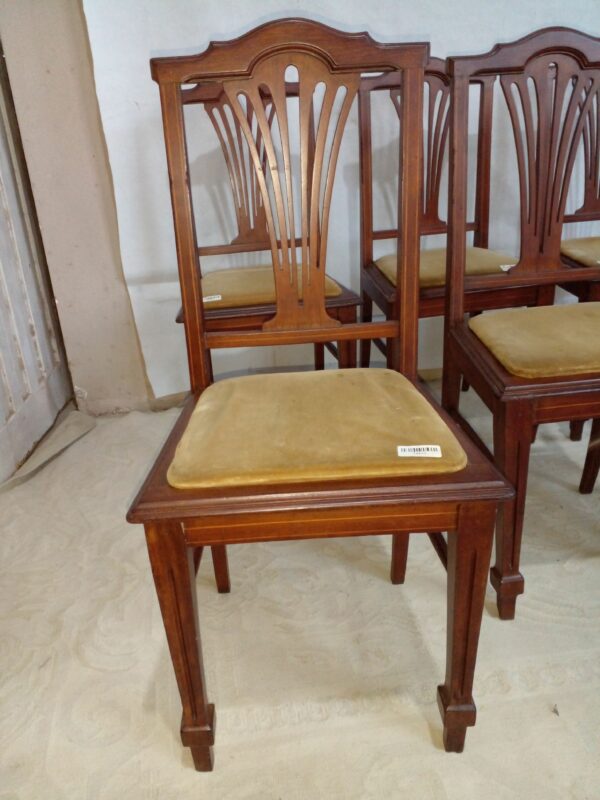 SILLA INGLES THOMPSON 6 SILLAS ANTIGUAS EN CEDRO. COD: 74802 - Image 7