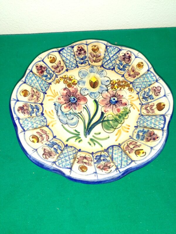 PLATO DECORATIVO CERAMICA ESPAÑOLA CARMINA. COD: 93706