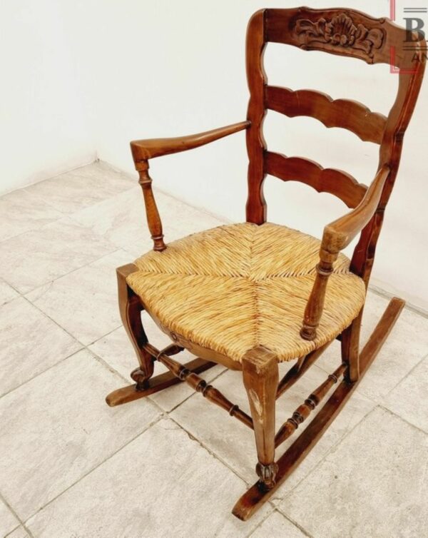 MECEDORA ANTIGUA ESTILO PROVENZAL SILLON HAMACA MECEDOR. COD: 92502