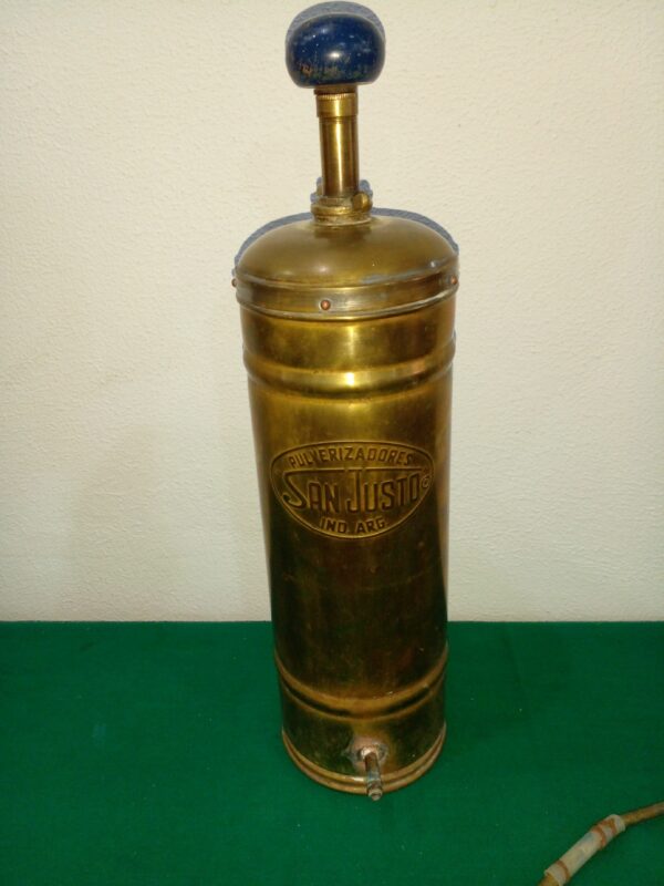 PULVERIZADOR ANTIGUO DE BRONCE MARCA SAN JORGE PARA DECORACION. COD: 94402 - Image 4
