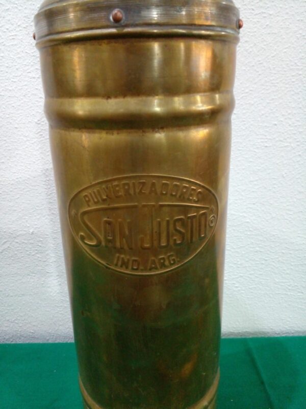 PULVERIZADOR ANTIGUO DE BRONCE MARCA SAN JORGE PARA DECORACION. COD: 94402 - Image 5